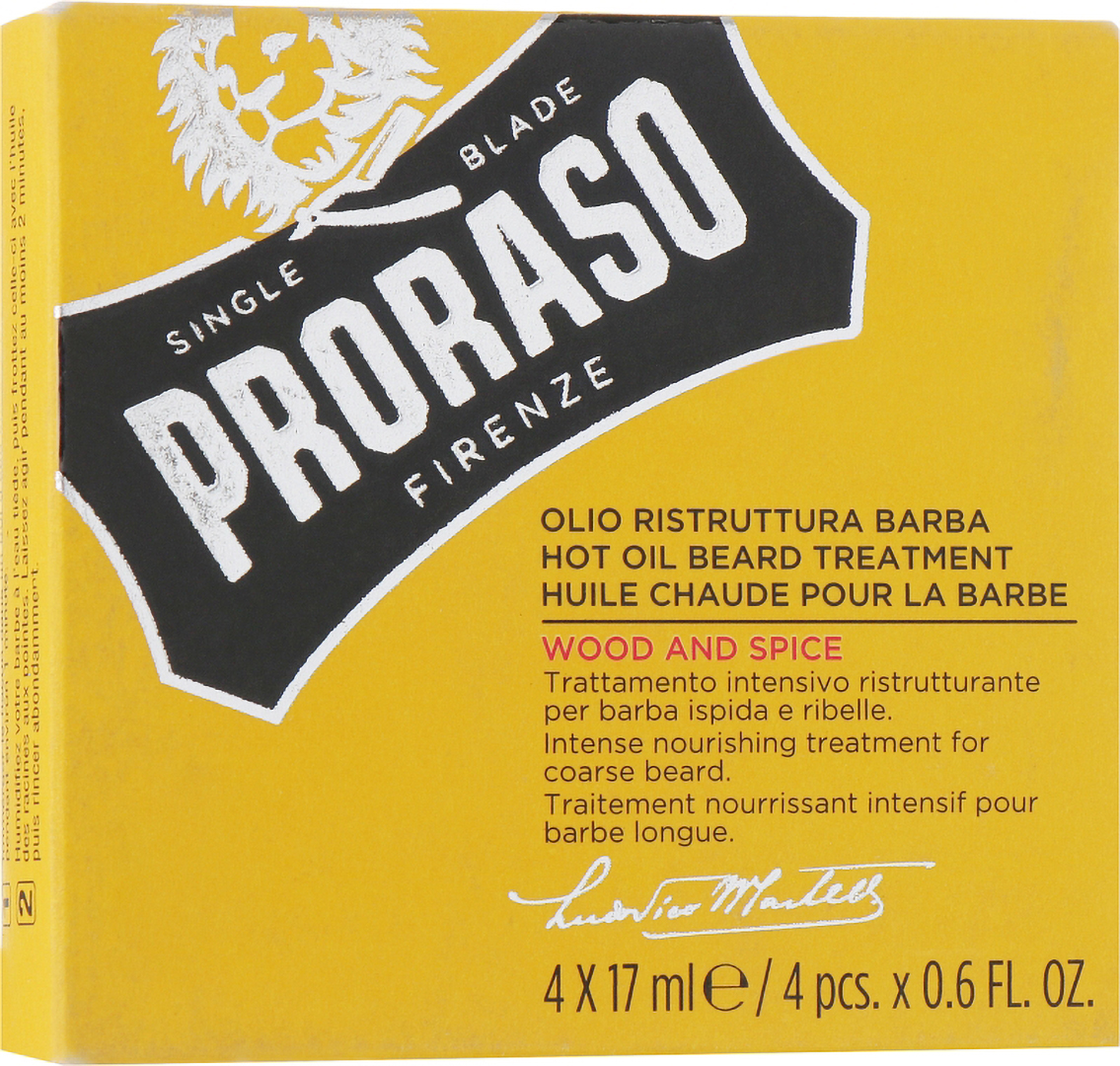 Олія для бороди Proraso Hot Oil Beard Treatment WS 4x17 мл (8004395001798)